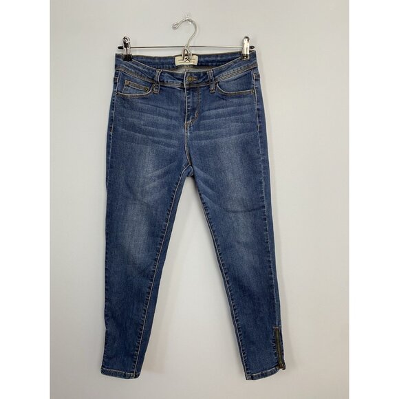 Hammer Jeans Juniors Size 9 Ankle Zip Skinny Jeans Medium Wash Stretchy Mid Rise - Picture 1 of 10